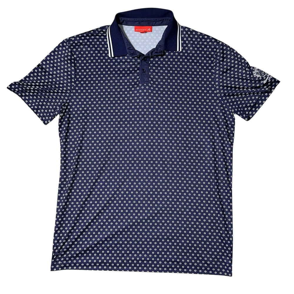 Redvanly Mens Navy Polo - Trump National Golf Course Jupiter Medium Performance